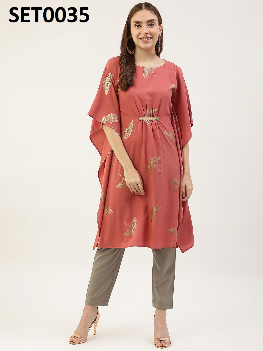 Fiorra SET0000 06 Designer Kaftan Kurti With Bottom Wholesale Clothing Suppliers In India
